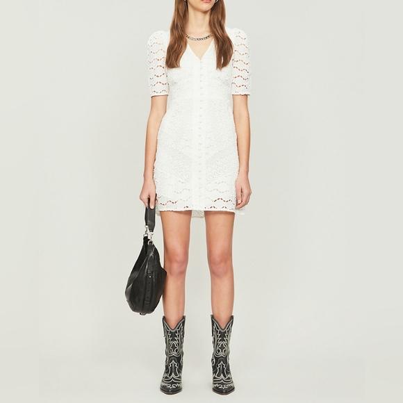 The Kooples Dresses & Skirts - The Kooples | Embroidered Fit-And-Flare Mini Dress